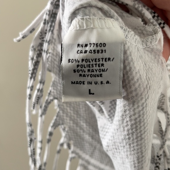 Cute Tribal Print Tank with Fringe - L - Picture 5 of 6